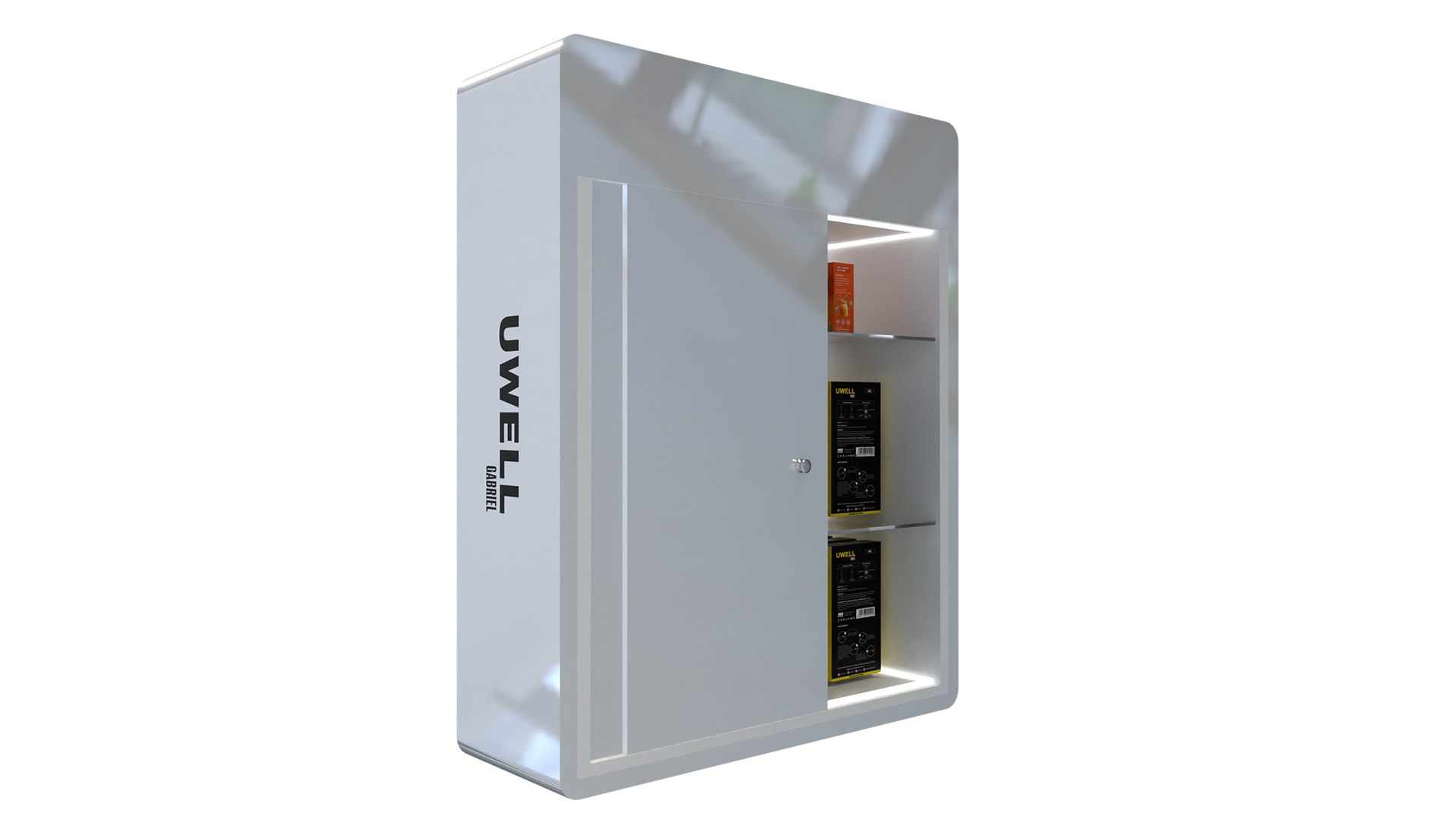 3D Display Mini LED Rack 5 White Glossy Model - TurboSquid 2372143