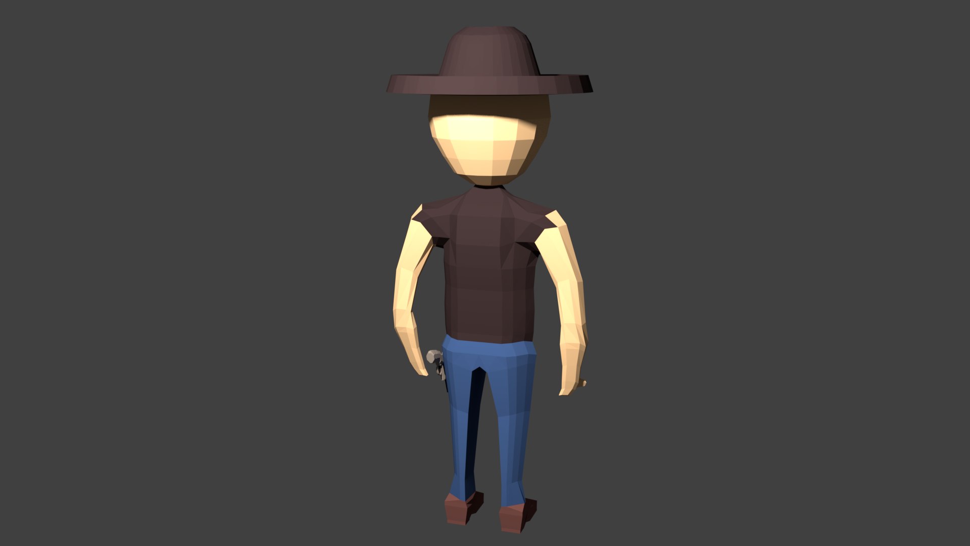 3D Cowboy Rigged Animation - TurboSquid 1372391