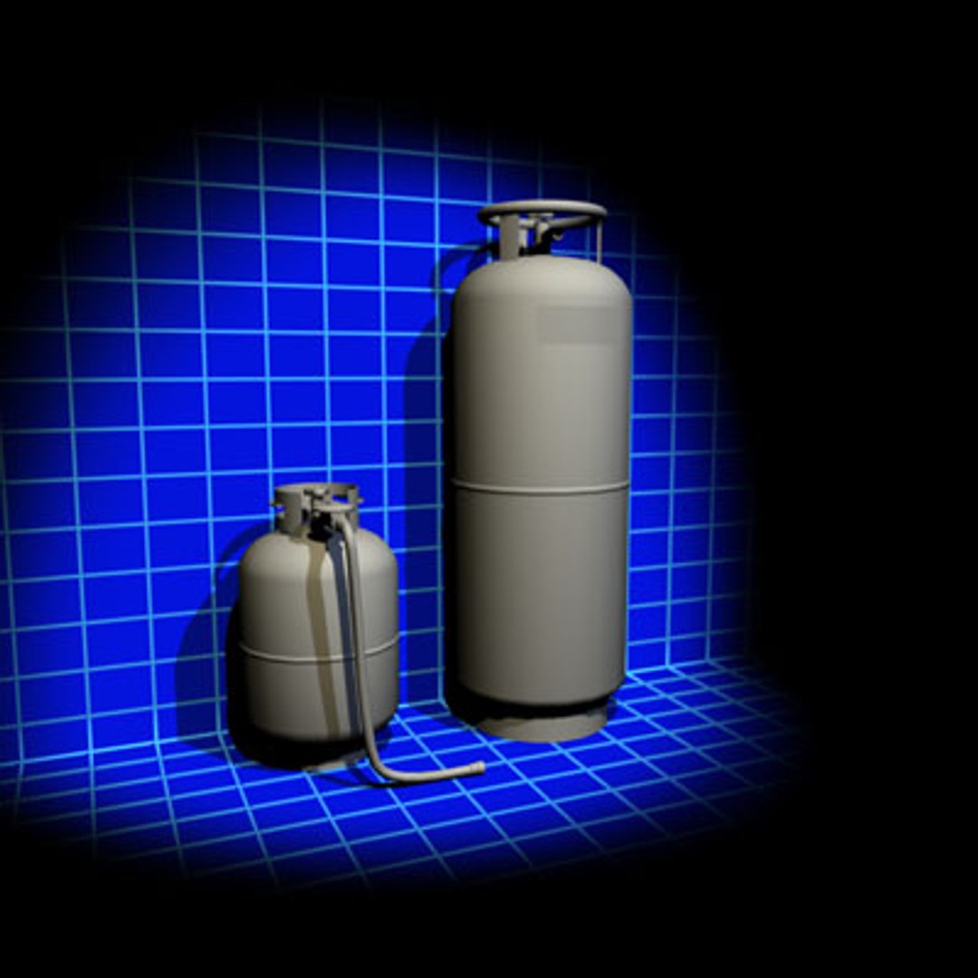 3d Propane Tank 02 Fuel Model