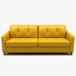 sofa loveseat leather 3D model