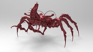 3d model of monster crab