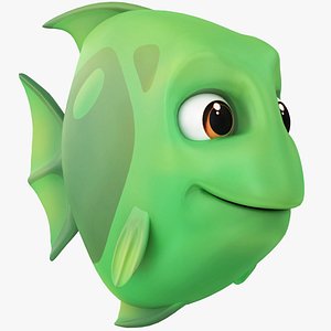 3D model Cartoon Small Fish 04