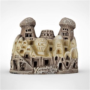 3D cappadocia fairy chimneys 2