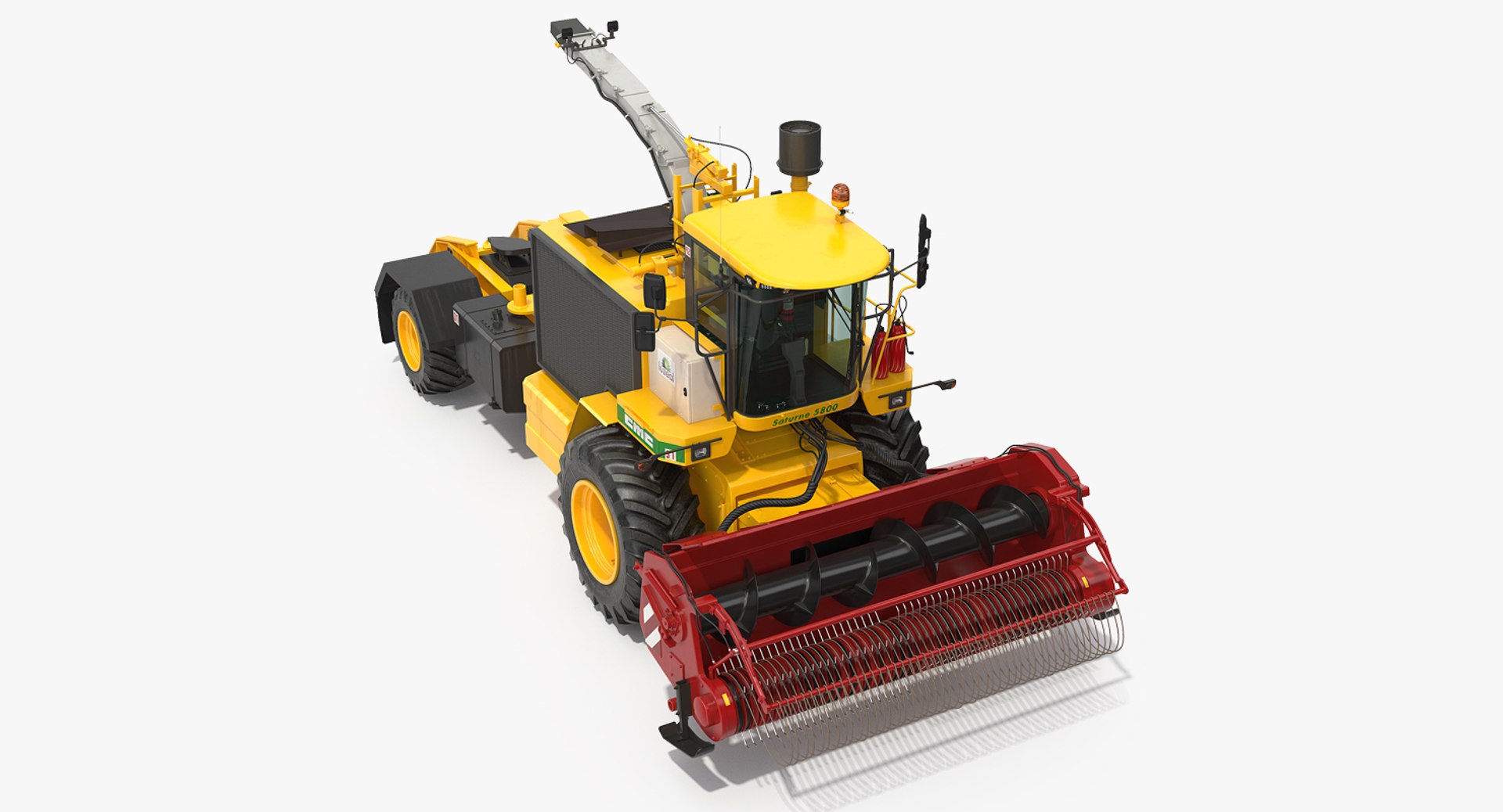 Forage Harvester CMC Saturne 5800 Clean 3D Model 3D model preview