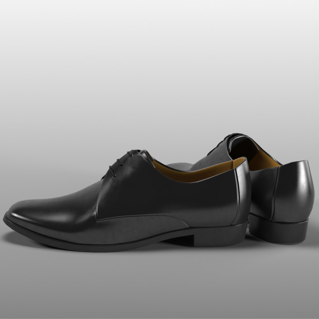 3D Model Realistic Shoes Classic - TurboSquid 1229423