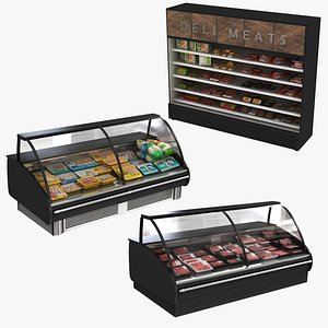 Meat Chicken and Deli Frezer Cabinet Collection