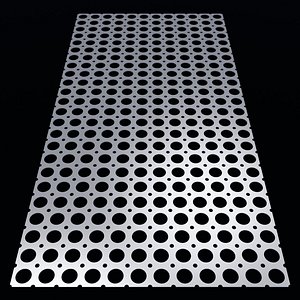 3D Perforated panel with 41 percent opening 25O145 model