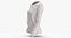 Long Sleeve Worn Female Crew Neck Pose 02 White Blank and Branded Heather 3D