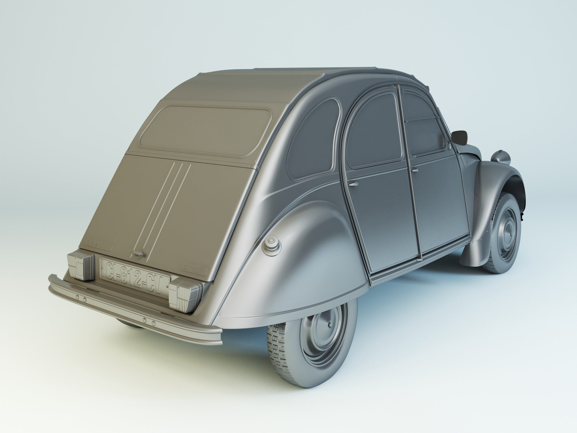 3D модель Ситроен 2CV Чарльстон - TurboSquid 1155809