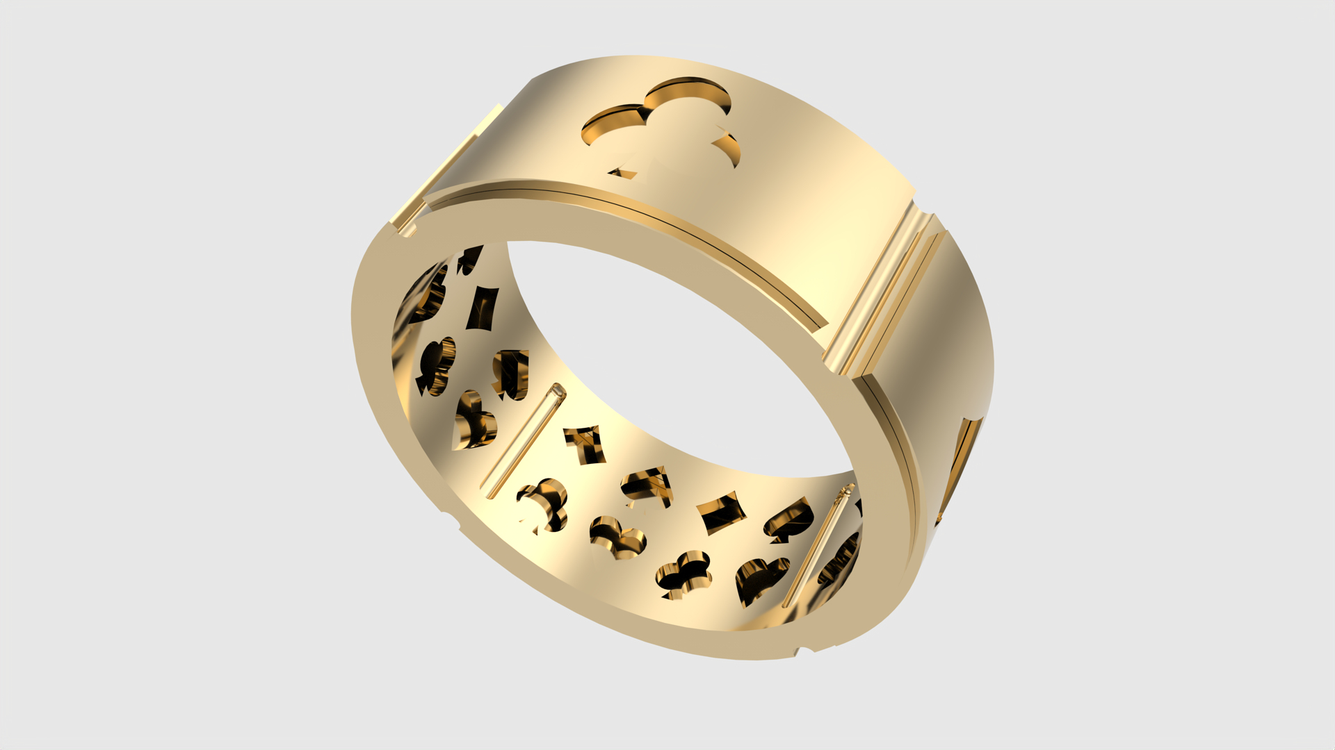3D Poker-Themed Ring With Playing Card Suits JDBCo - TurboSquid 2341416