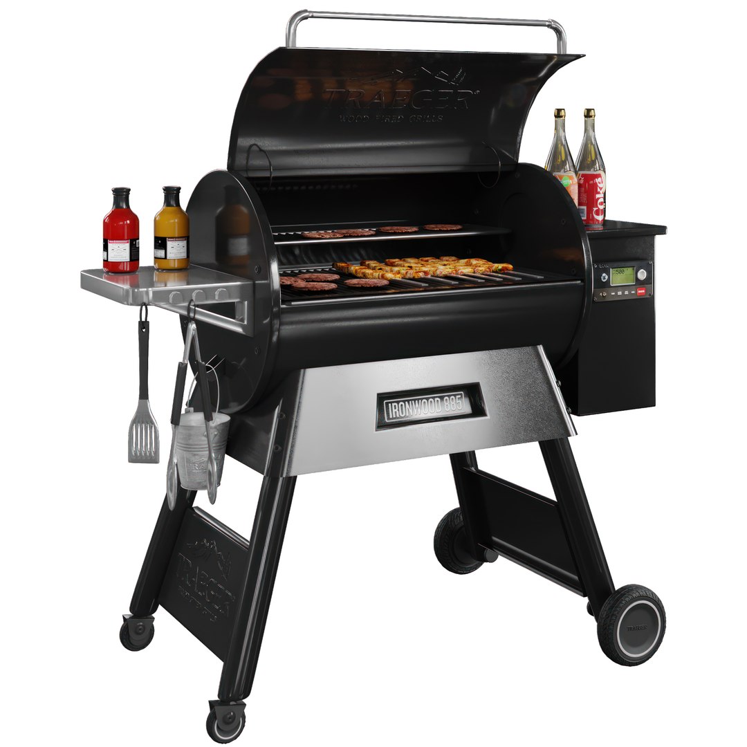 3D Grill Fuego Professional F24c TurboSquid 1435306