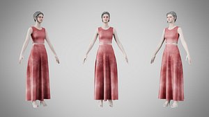 3D Dress 31 Velvet Rose Whisper