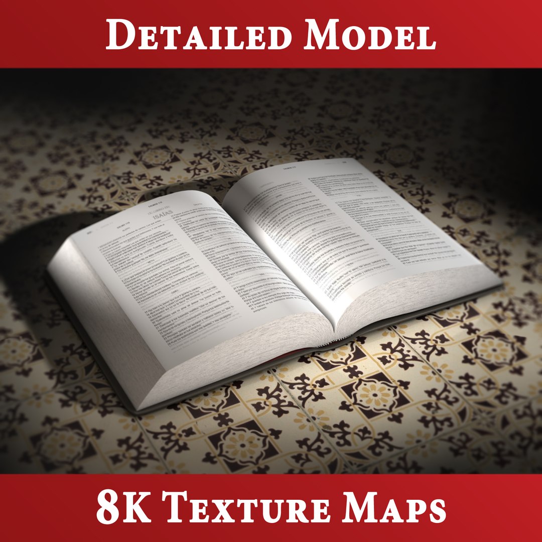3d model holy bible https://p.turbosquid.com/ts-thumb/9a/EGTOKT/8JI5KEDG/bibleopen_17b/jpg/1384715732/1920x1080/fit_q87/7eee3d0011b7656131240ecce905a925ab817ba6/bibleopen_17b.jpg