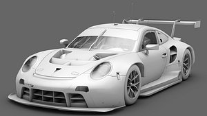 3D Porsche 911 RSR 2019 GT3 GTLM