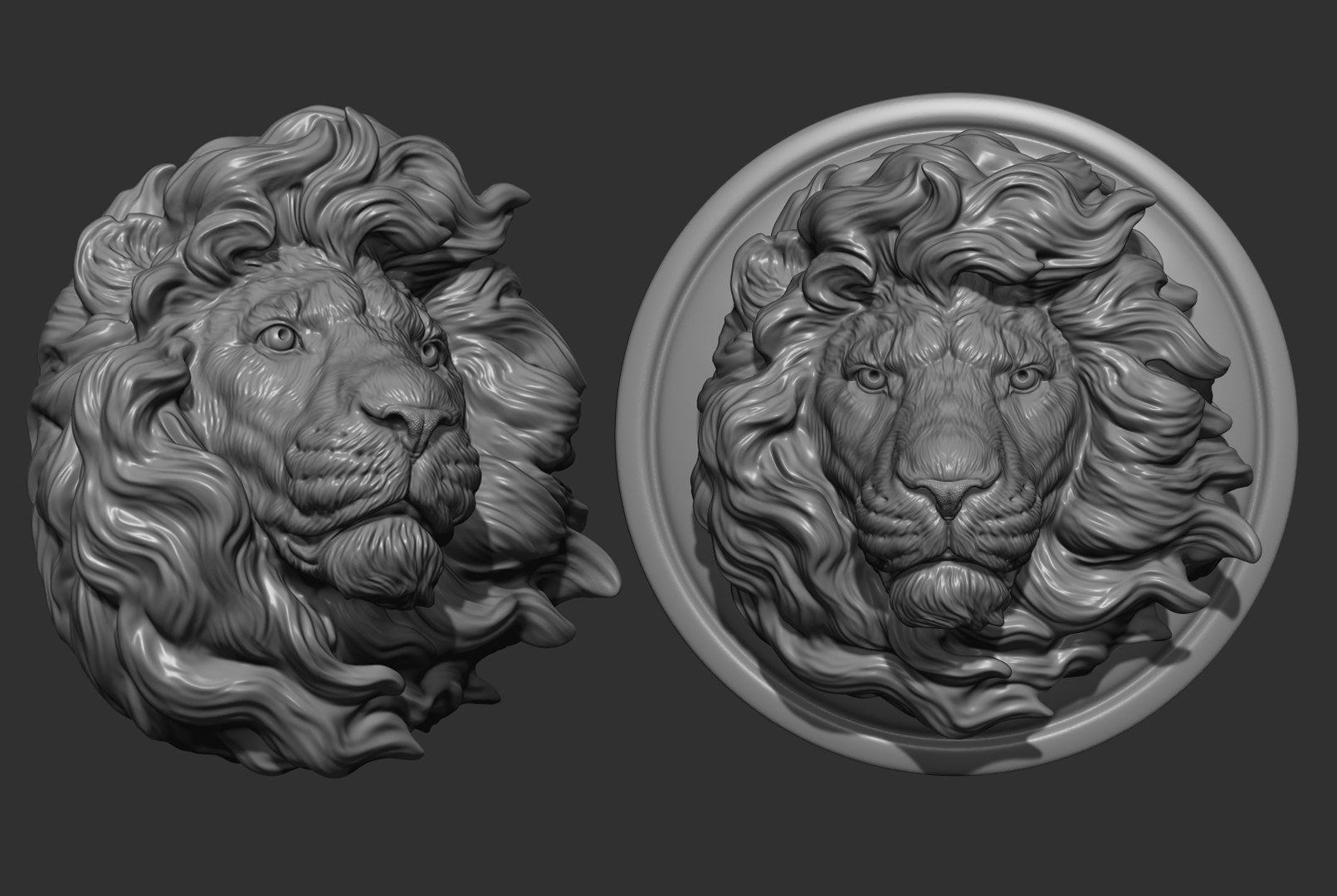 3D Lion head without a grin - TurboSquid 1851272