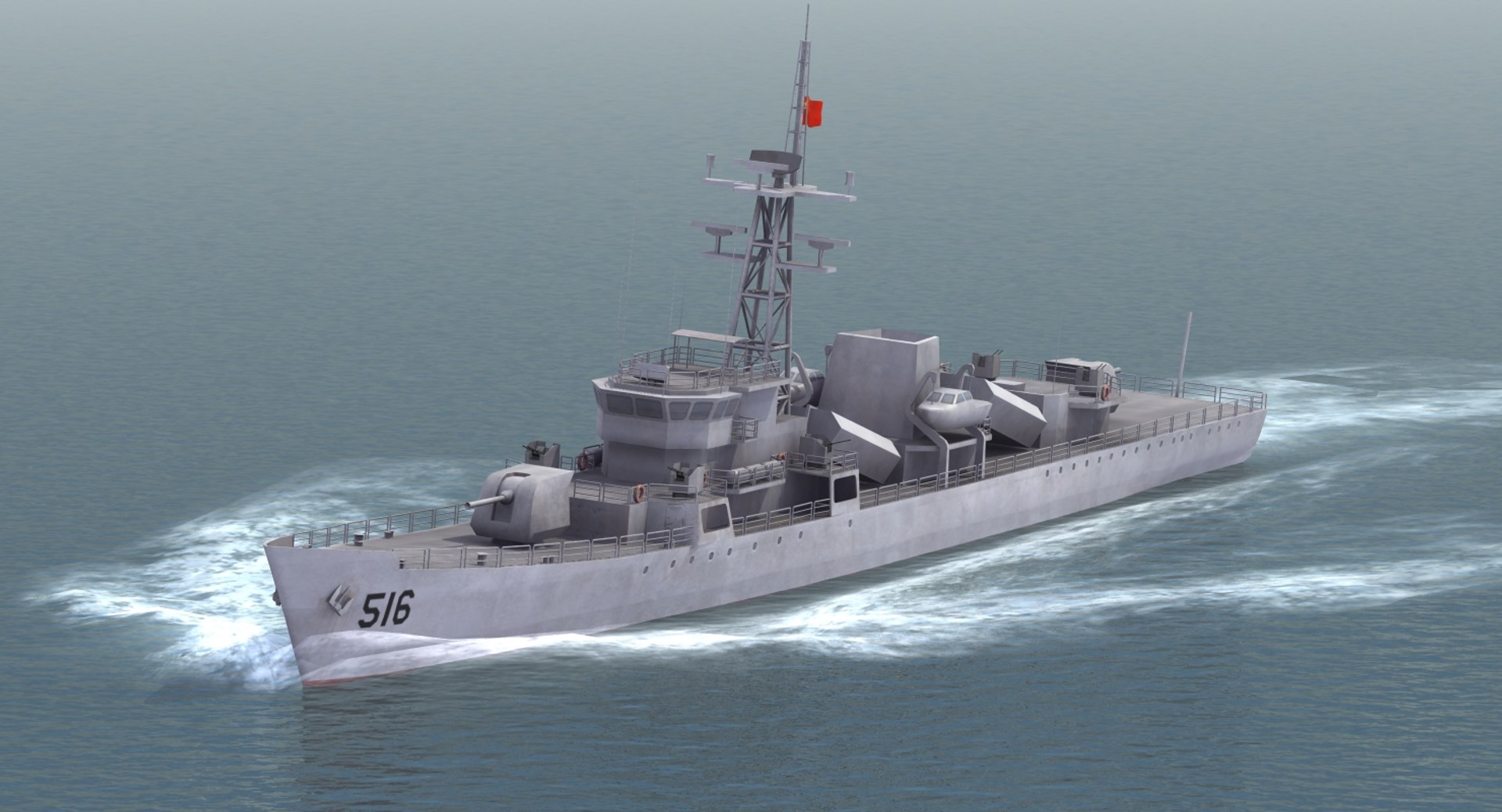 3d Type053h Jianghu-i Frigate