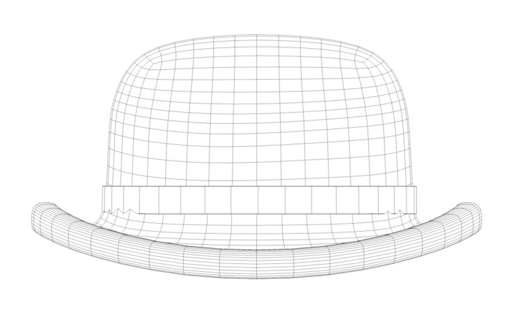 3D Bowler Hat Model - TurboSquid 1205199