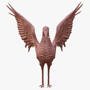 Bird God Statue 3D model