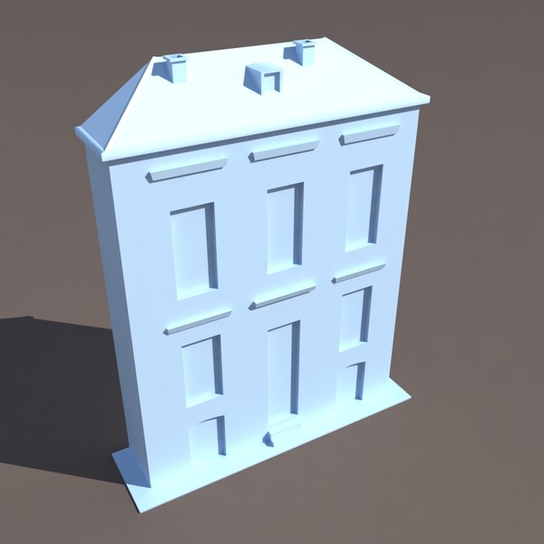 3ds building exterior modelled