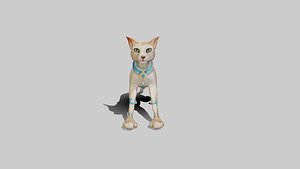 3D Animated Egyptian Cat