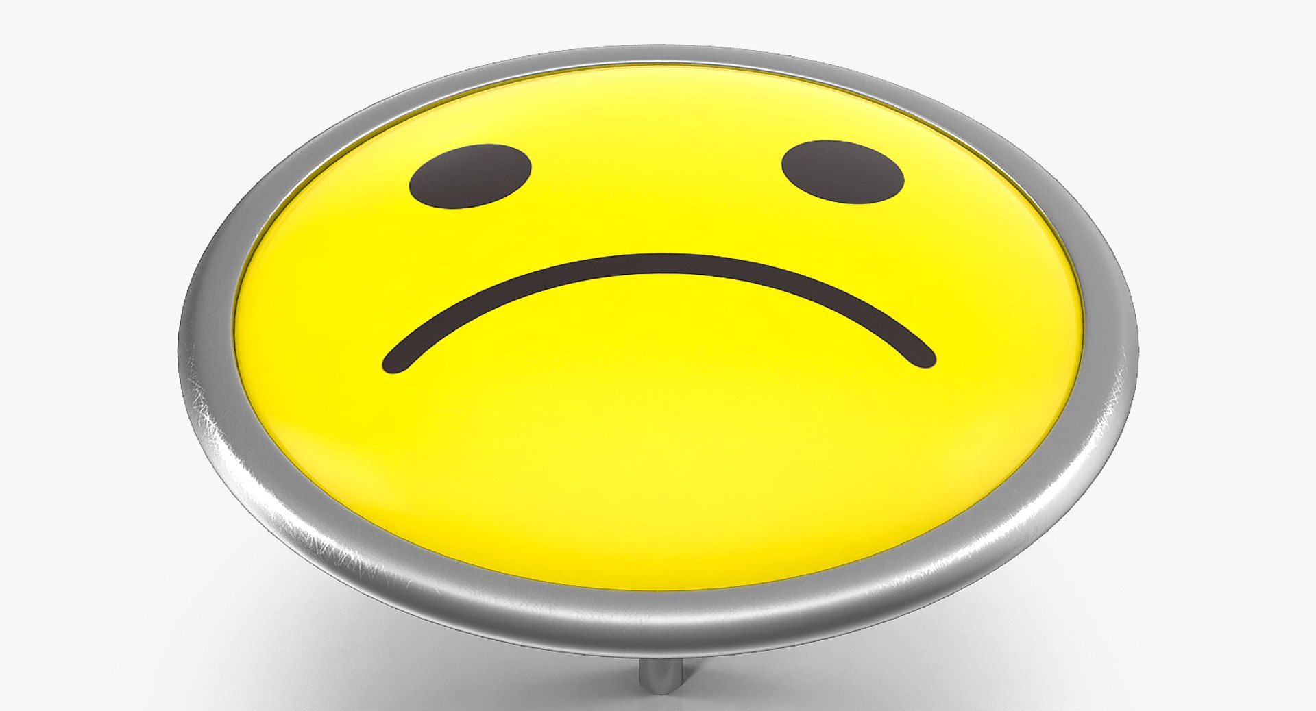 3D sad smiley pin https://p.turbosquid.com/ts-thumb/9a/ZLIbFl/UdlKW4HU/sadsmileypin3dsmodel005/jpg/1562795963/1920x1080/fit_q87/9f06eba81bdfbfb55d7989b08eb89ad46edae342/sadsmileypin3dsmodel005.jpg