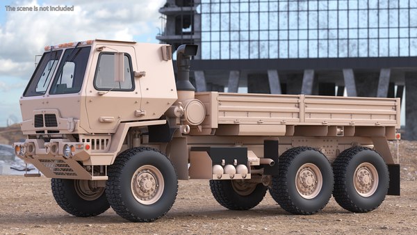 Oshkosh FMTV Cargo Truck 6x6 Rigged 3D model - TurboSquid 1716545