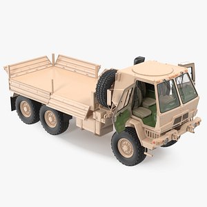 Oshkosh FMTV Cargo Truck 6x6 Rigged 3D model