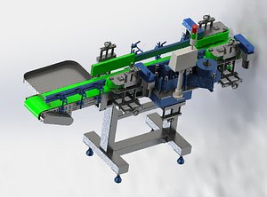 Assembly line of labeling machine