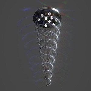 Spiral Crystal Chandelier