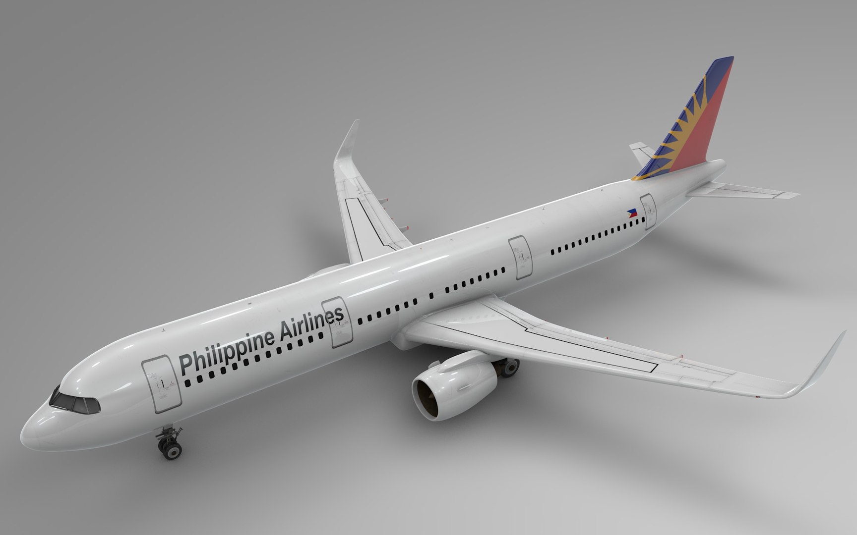 A321 Neo Philippine Airlines 3D Model TurboSquid 1642104