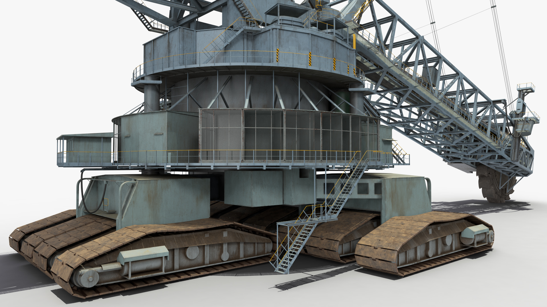 Bagger 293 斗轮挖掘机索具3D模型 - TurboSquid 1678167