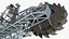 Escavadeira de roda de caçamba Bagger 293 equipada