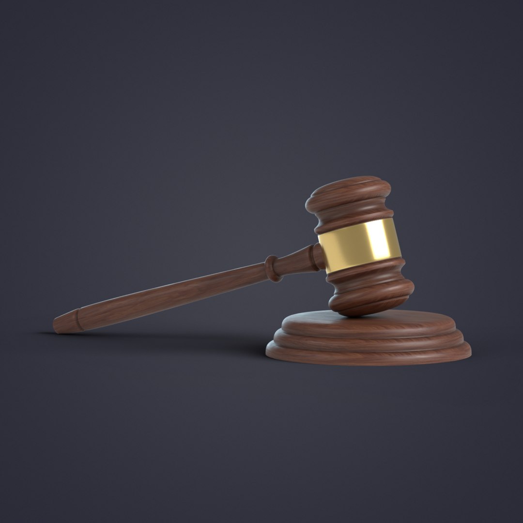 Judges gavel 3D https://p.turbosquid.com/ts-thumb/9a/lNbeXW/a9/judges_gavel_1x1/jpg/1714571072/1920x1080/fit_q87/dcc9e85762214aea57ef4567a0fb4a3fe2dc13e5/judges_gavel_1x1.jpg