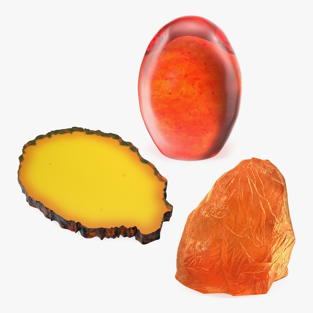 Amber Minerals Collection 2 3D model preview