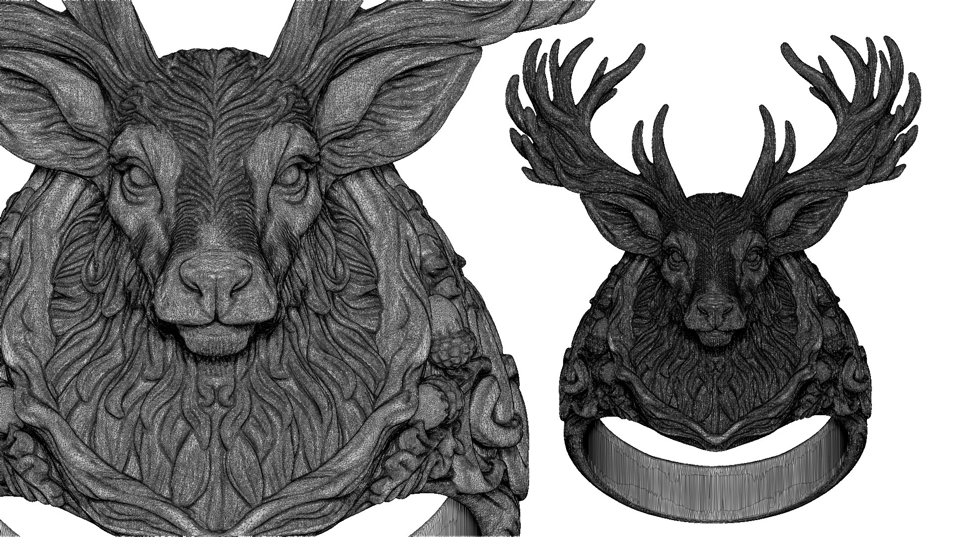 3D Deer Head Ring 3D Model for Printing https://p.turbosquid.com/ts-thumb/9a/qbPBWS/Yl/zbrushdocument04/jpg/1779131667/1920x1080/fit_q87/d4dc8264fc75863ebdcc1c0283b5c17f1c3b93bd/zbrushdocument04.jpg