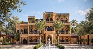 ornate Middle Eastern villa