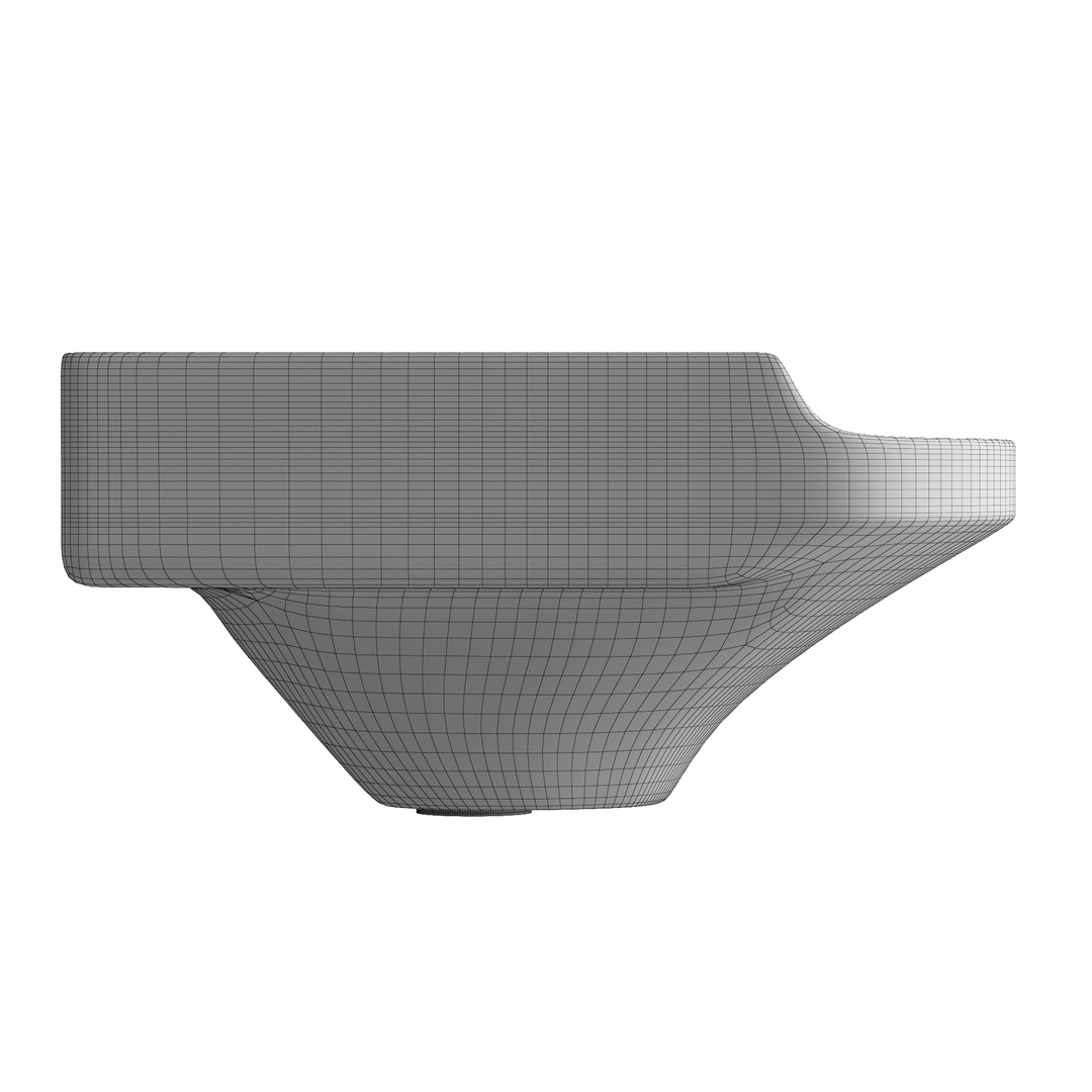 Wall hung corner wash basin 3D model TurboSquid 1694201