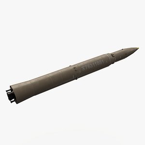 3D hwasong-14 missile north korea model