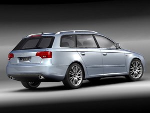 audi a4 2005 avant 3d model