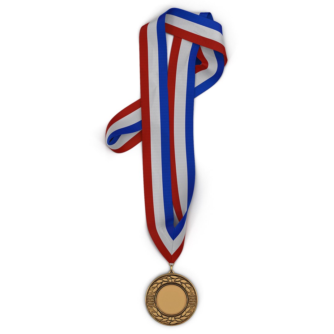 Award Medal 3 Bronze 3D Model preview