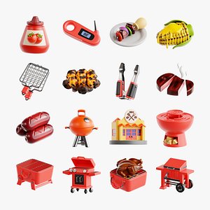 Barbecue 3D Collections 3D model