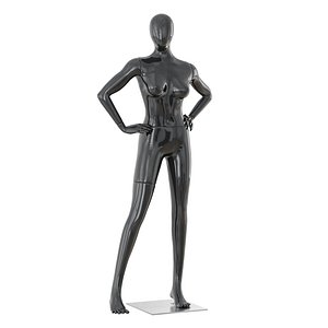 abstract female mannequin 3D model