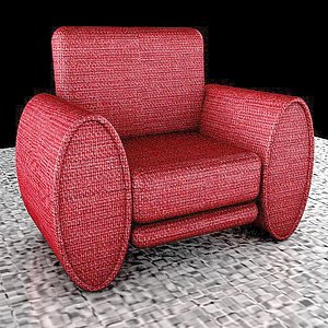 plump armchair 3D model
