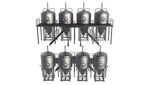 3D Brewery Fermentation Tank