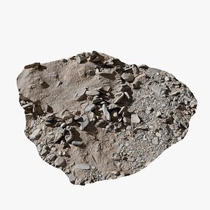 Rocky Riverbed Ground 02 Photorealistic 3D Scanned