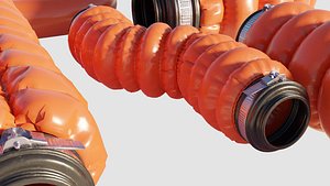 3D well made 3d cables and wires Low-poly 3D model