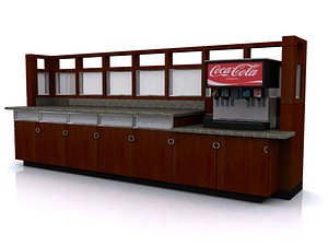 beverage station soda dispenser 3d model