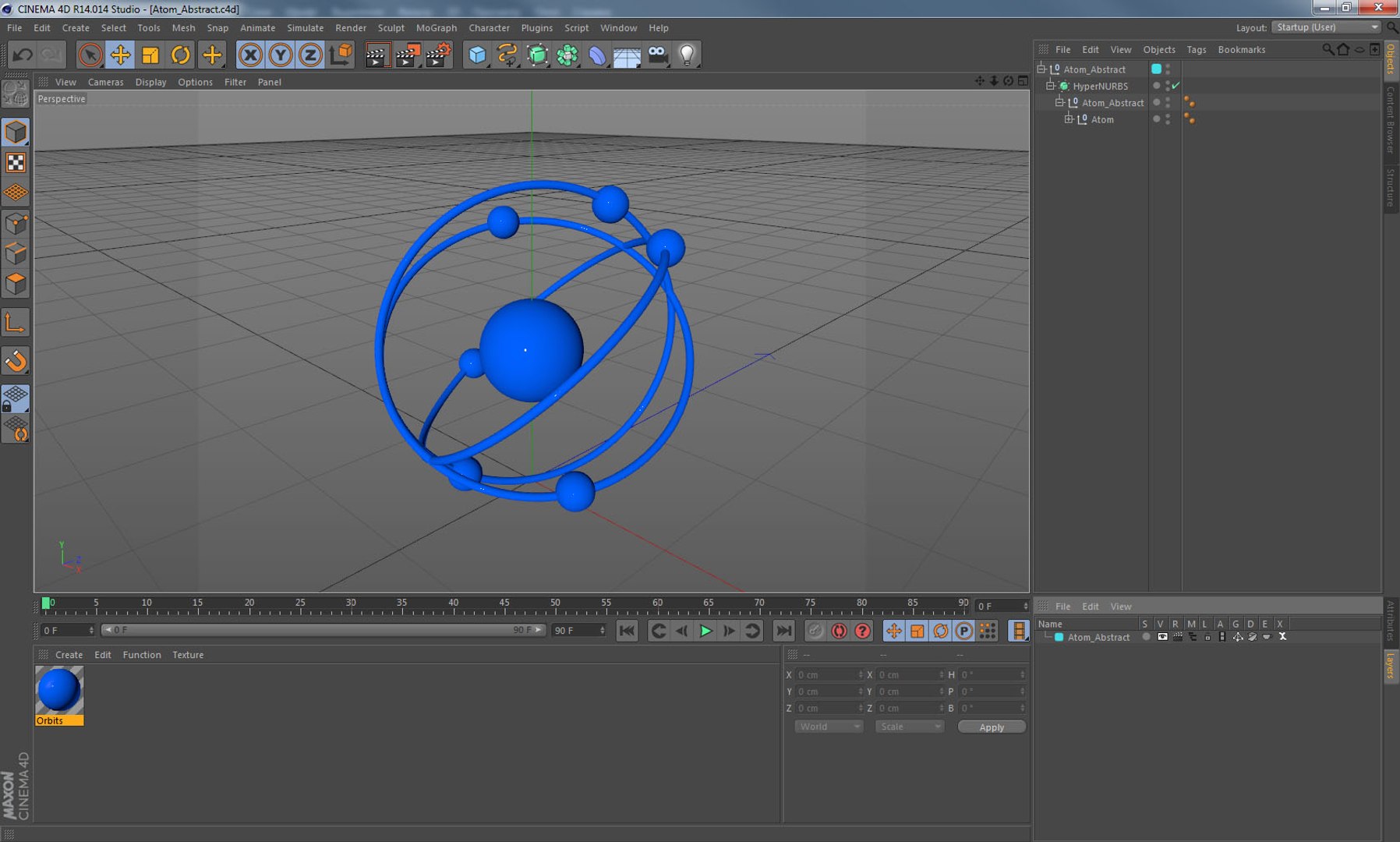 Orbital Atom Modeled 3D Model - TurboSquid 1302251