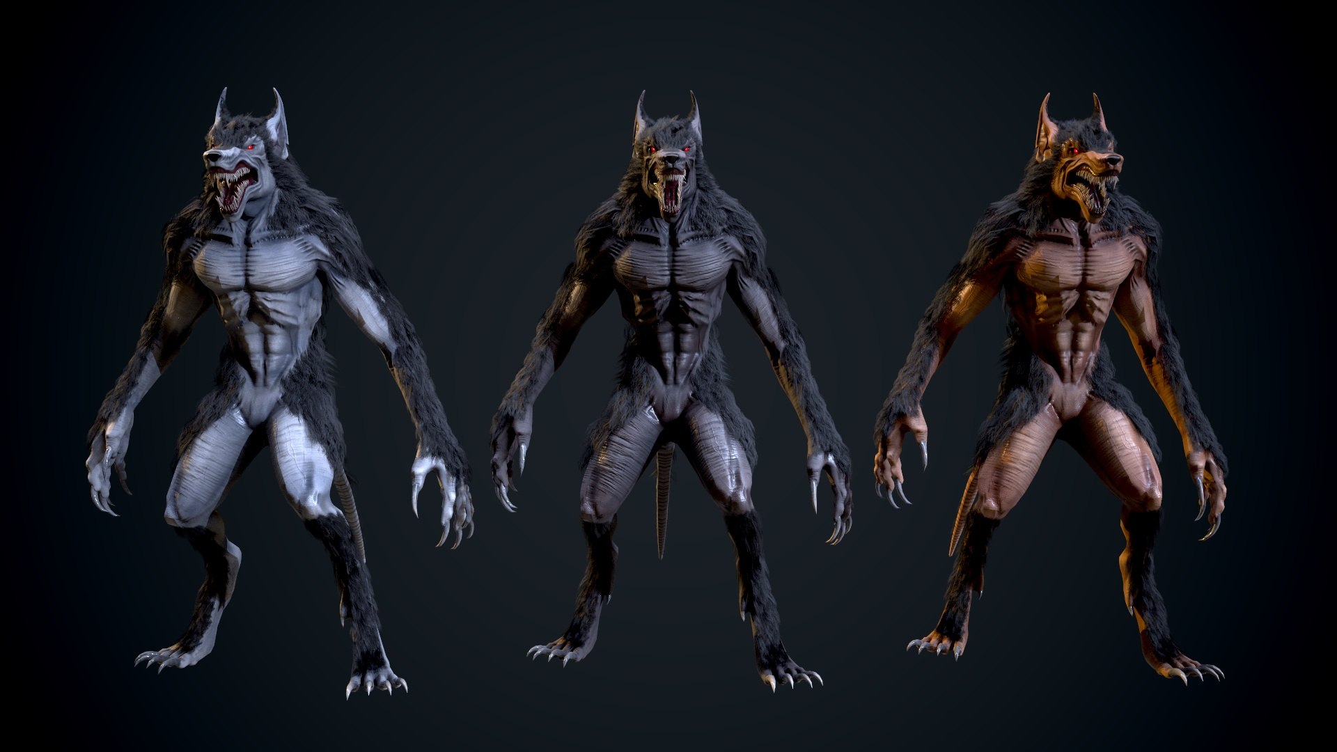 Evil werewolf model - TurboSquid 1918603