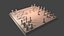 Metallic chrome chess set blender
